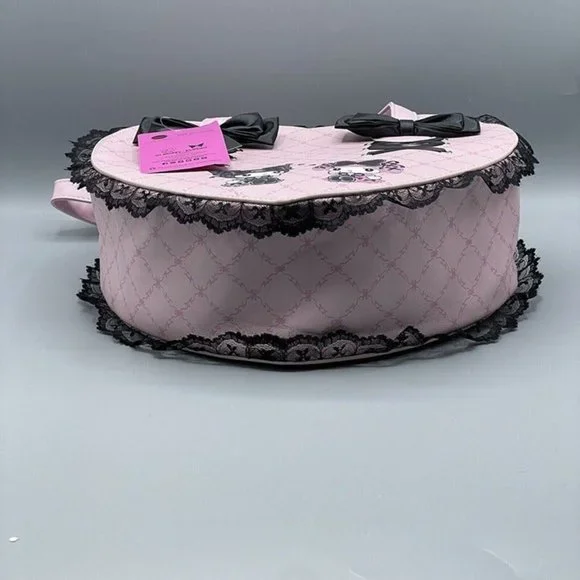 Sanrio Kuromi X Lolita My Melody Heart Crossbody Bag Purse NEW - Picture 8 of 9